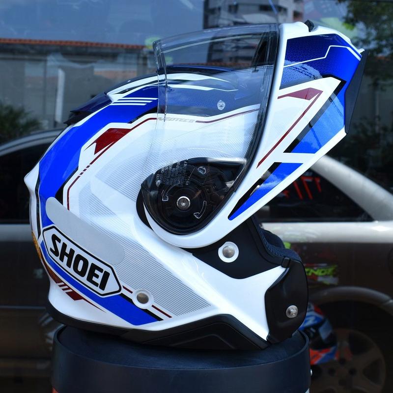 Capacete Shoei Neotec II Respect TC10 Carbono Robocop Azul
